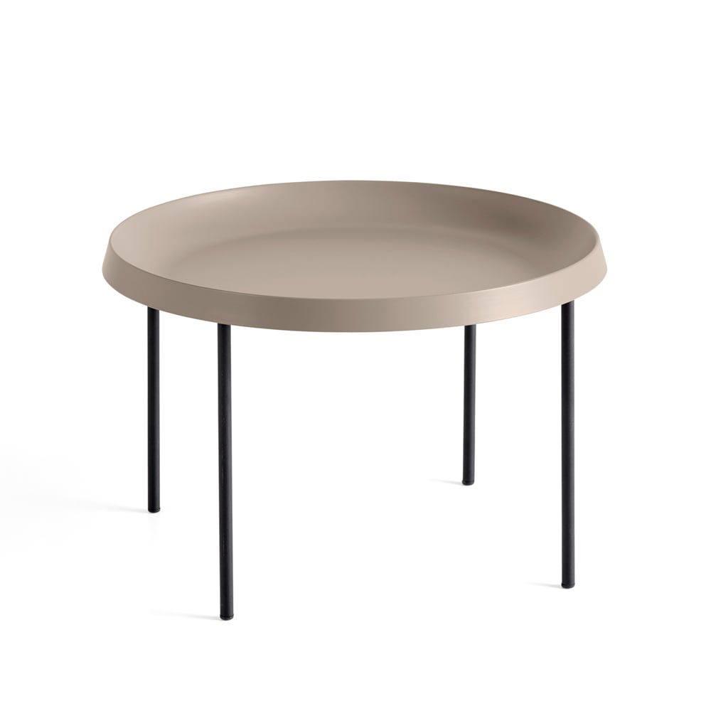 HAY Tulou coffee table Mocca-black, Ø55 cm