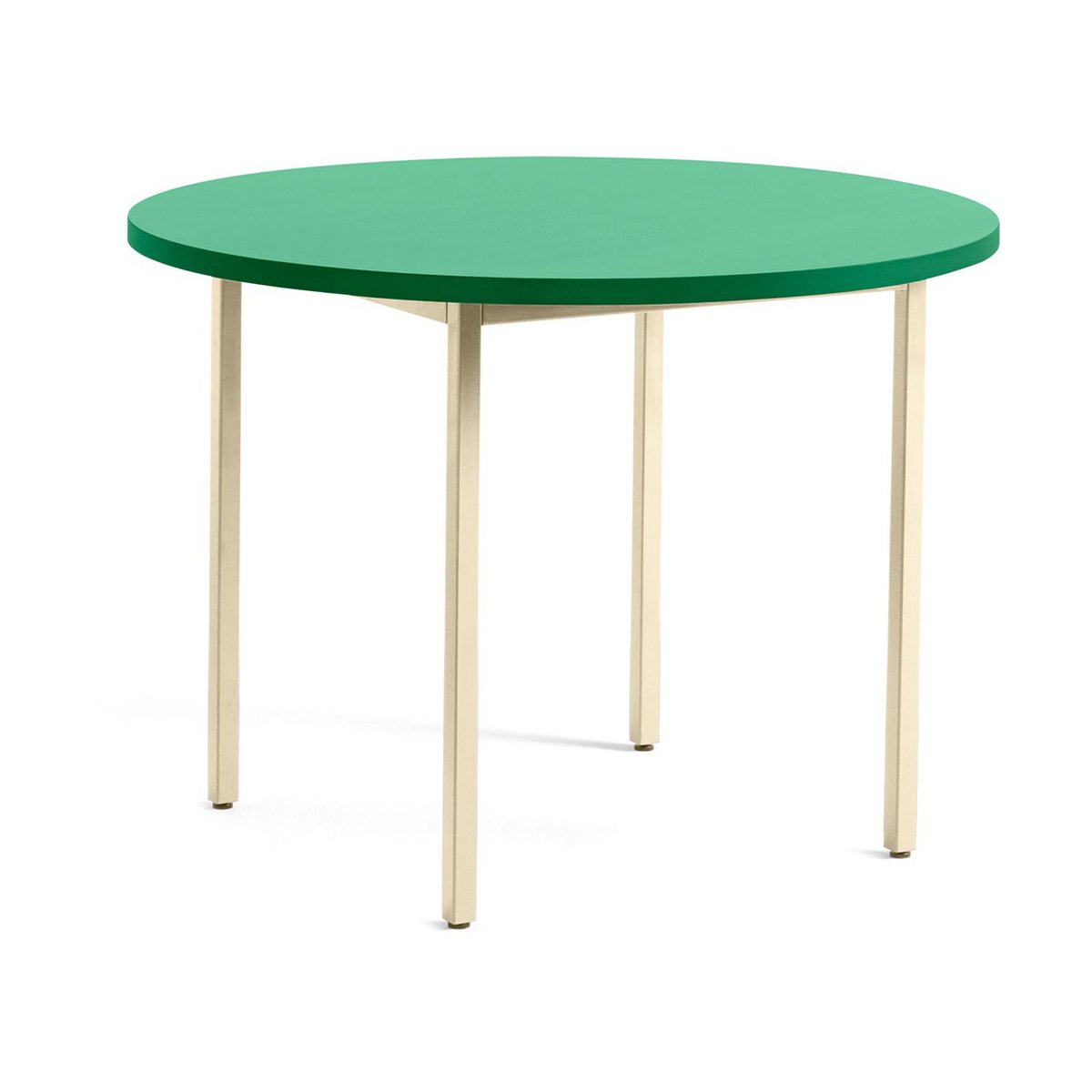 HAY Two-Colour dining table Ø105 cm Ivory-green mint