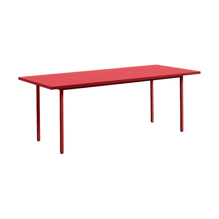 Two-Colour dining table Ø105 cm - Maroon red-red - HAY