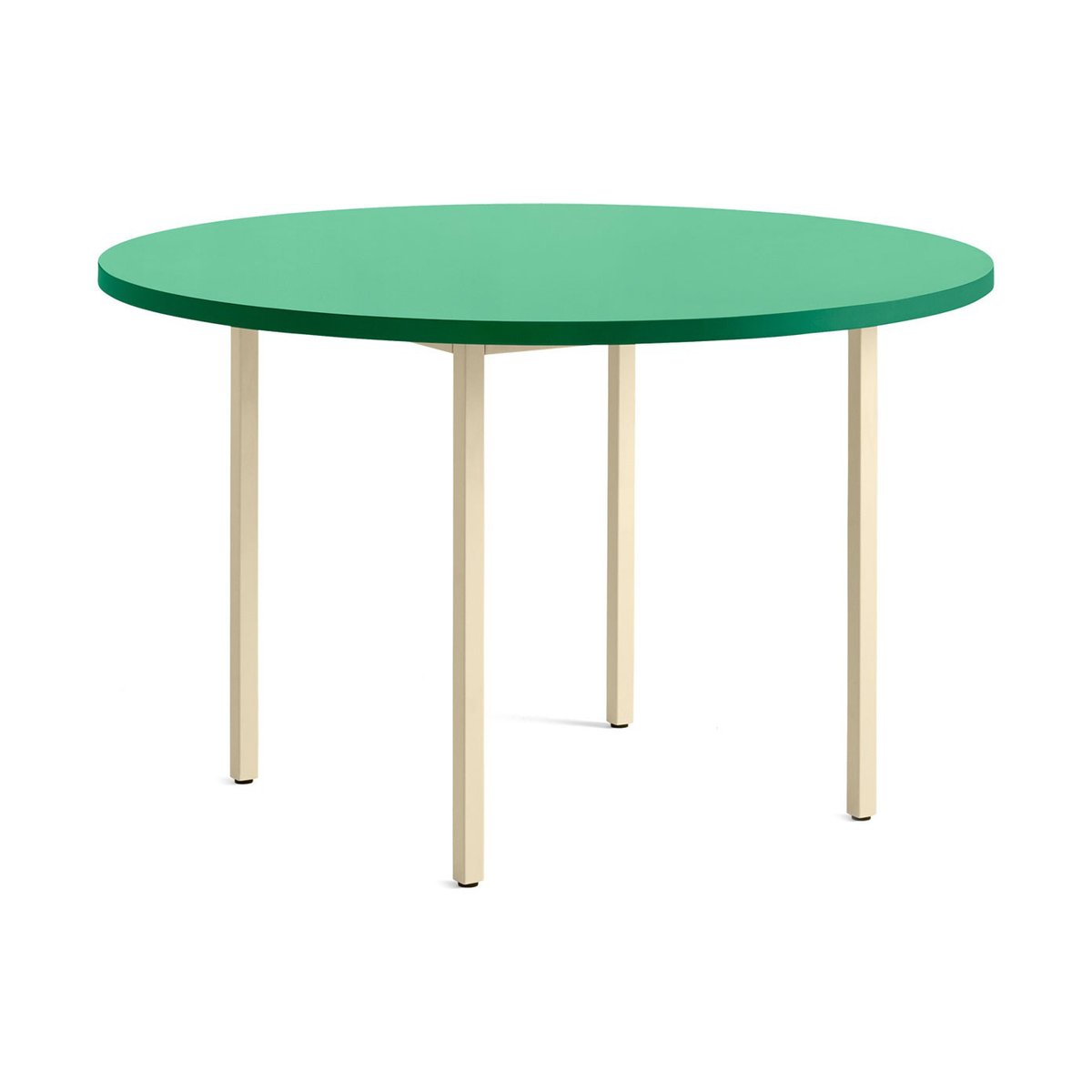 HAY Two-Colour dining table Ø120 cm Ivory-green mint