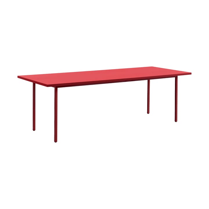 Two-Colour dining table Ø120 cm - Maroon red-red - HAY