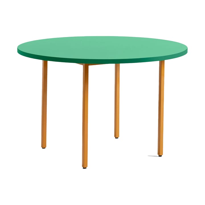 Two-Colour dining table Ø120 cm - Ochre-green mint - HAY