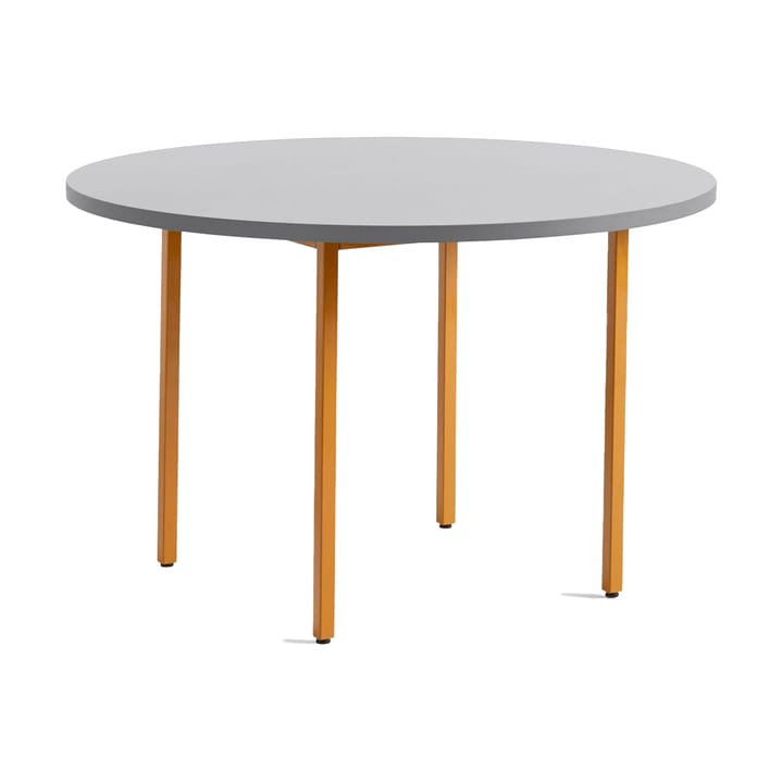 Two-Colour dining table Ø120 cm - Ochre-light grey - HAY