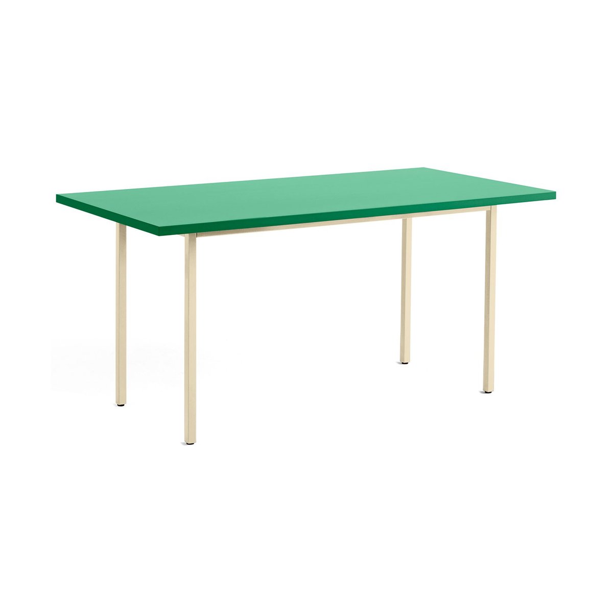 HAY Two-Colour dining table 82x160 cm Ivory-green mint