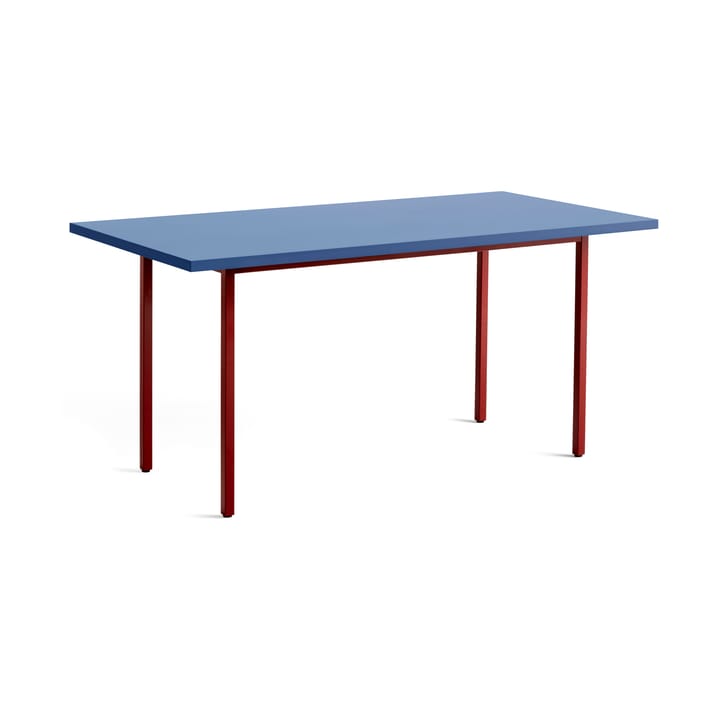 Two-Colour dining table 82x160 cm - Maroon red-blue - HAY