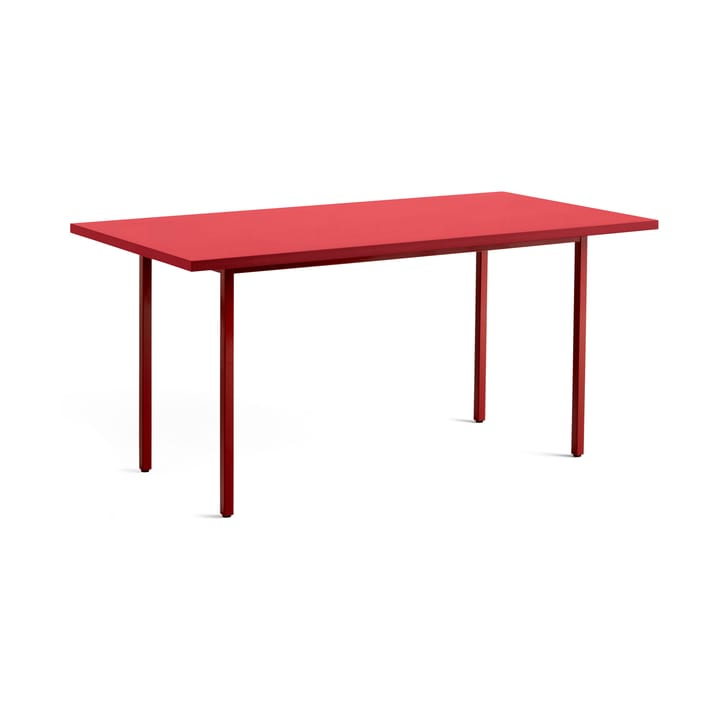 Two-Colour dining table 82x160 cm - Maroon red-red - HAY