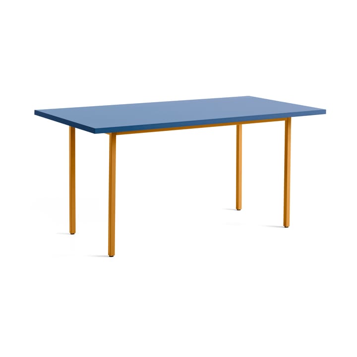 Two-Colour dining table 82x160 cm - Ochre-blue - HAY