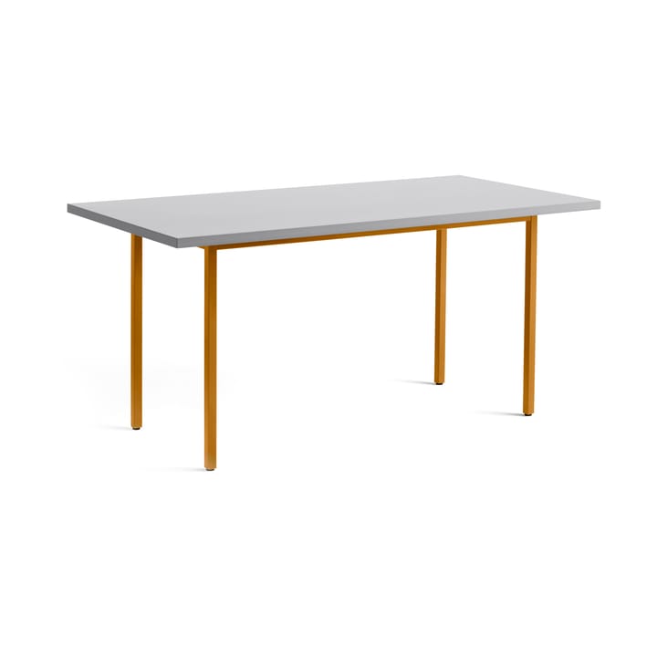 Two-Colour dining table 82x160 cm - Ochre-light grey - HAY