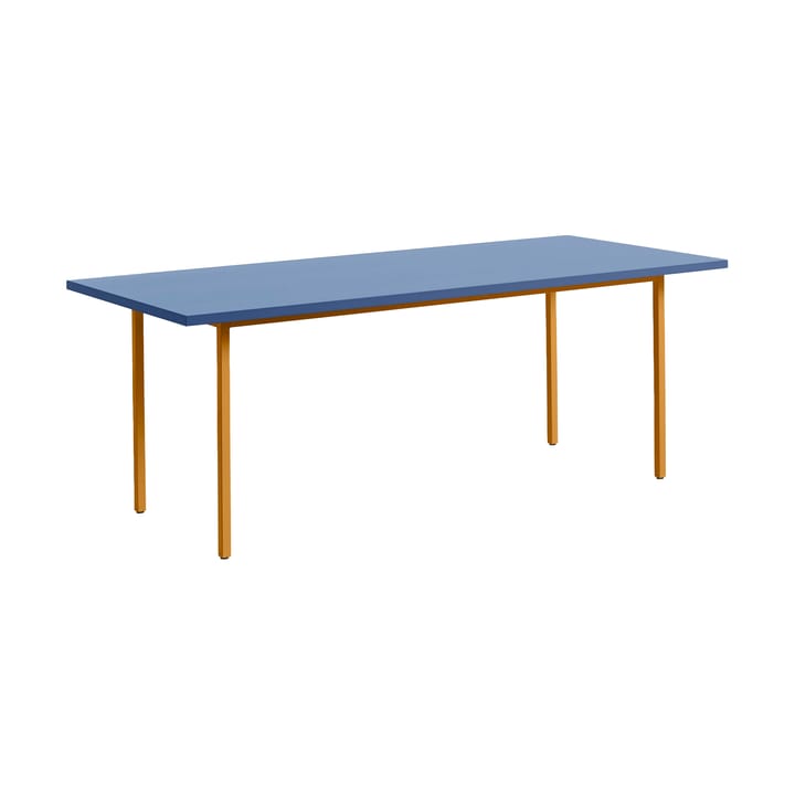 Two-Colour dining table 90x200 cm - Ochre-blue - HAY