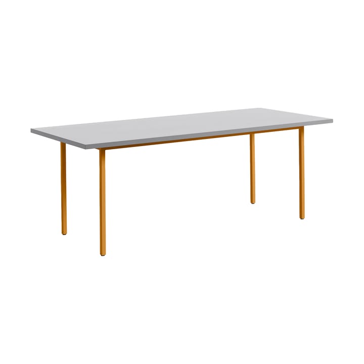 Two-Colour dining table 90x200 cm - Ochre-light grey - HAY