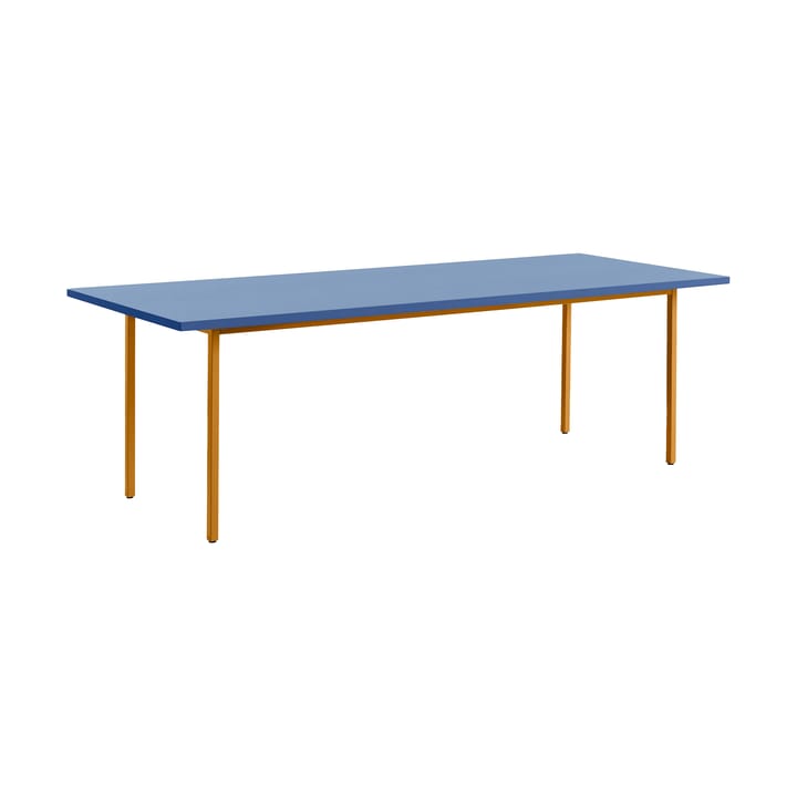 Two-Colour dining table 90x240 cm - Ochre-blue - HAY