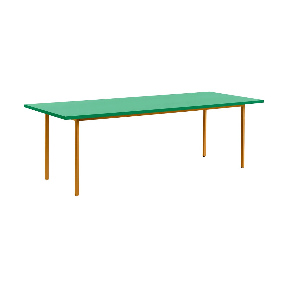 HAY Two-Colour dining table 90x240 cm Ochre-green mint