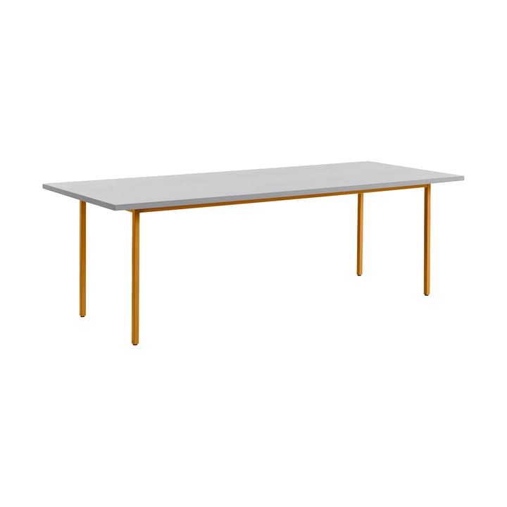 Two-Colour dining table 90x240 cm - Ochre-light grey - HAY