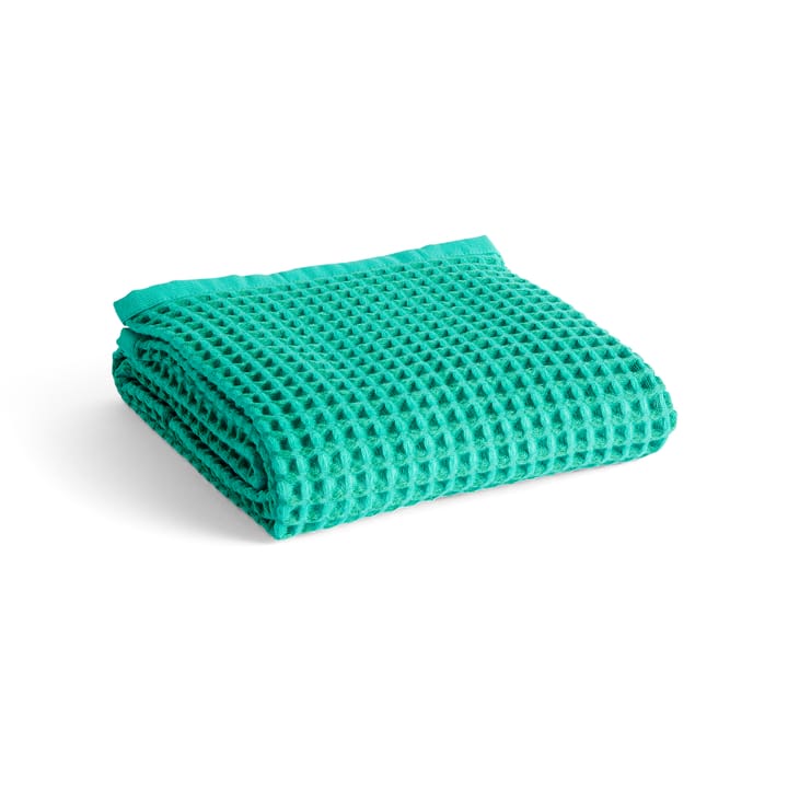 Waffle bath towel 70x140 cm, Emerald green HAY