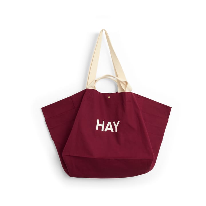 Weekend Bag Organic bag L - Burgundy - HAY