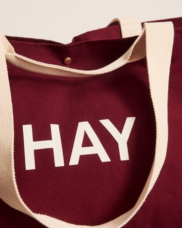 Weekend Bag Organic bag L - Burgundy - HAY