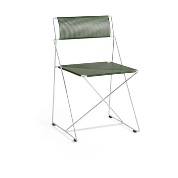 X-Line Indoor Outdoor chair - Autumn green-hot galvanised - HAY