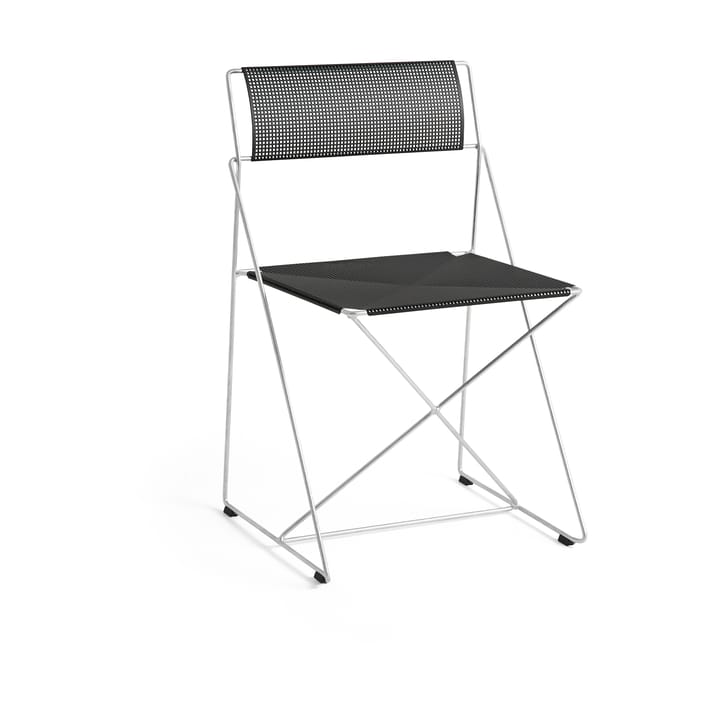 X-Line Indoor Outdoor chair - Black-hot galvanized - HAY