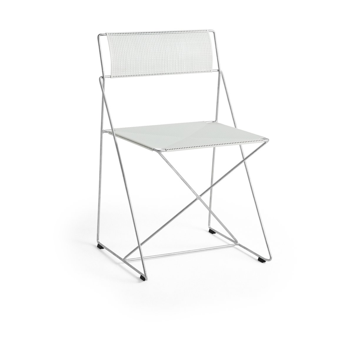 HAY X-Line Indoor Outdoor chair Chalk white-hot galvanized