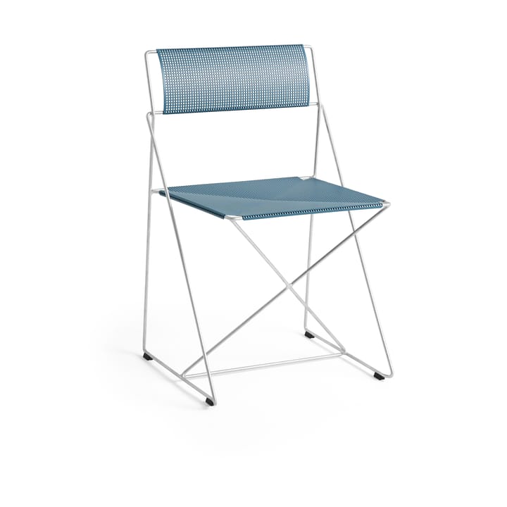 X-Line Indoor Outdoor chair - Powder blue-hot galvanised - HAY