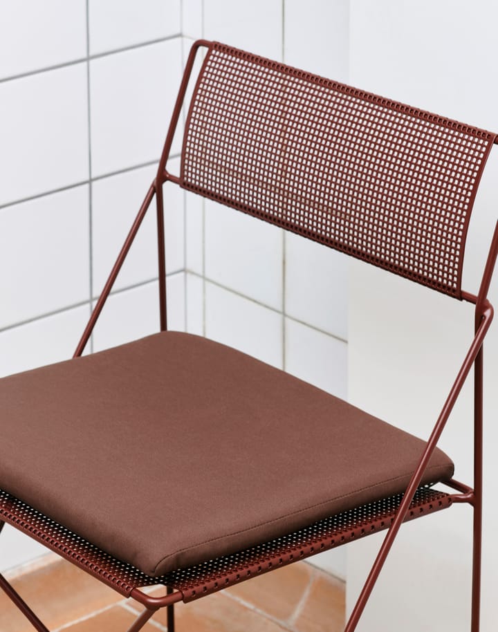 X-Line Outdoor seat cushion for chair, Iron red HAY