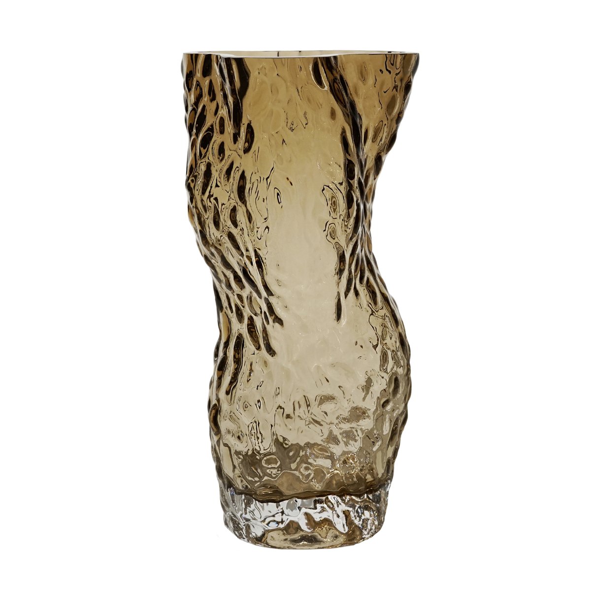 Hein Studio Ostrea Rock glass vase 30 cm Smoke