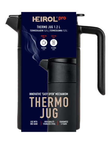 Heirol thermos jug 1.2 l - Black - Heirol