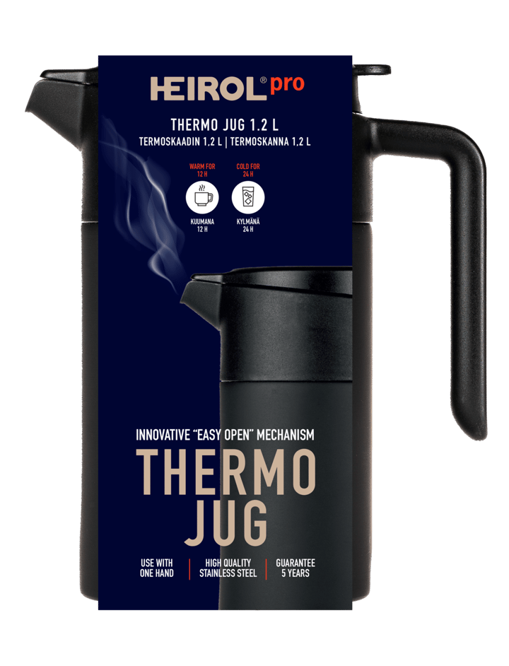 Heirol thermos jug 1.2 l - Black - Heirol