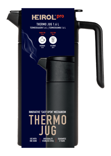 Heirol thermos jug 1.6 l - Black - Heirol