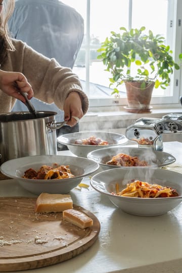 Heirol x Nosse Smooth pasta plate Ø25 cm - Stone - Heirol