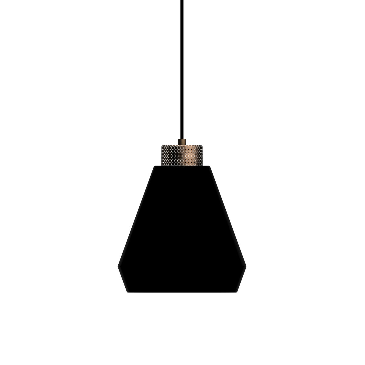 Herstal Edge pendant lamp medium Matte black-bronze