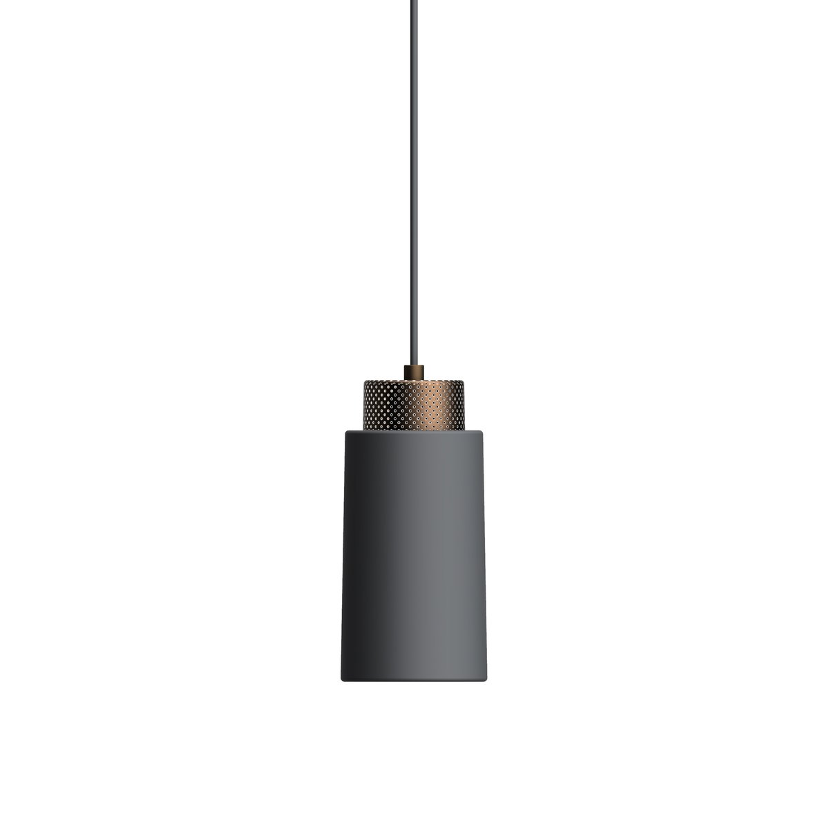 Herstal Edge pendant lamp small Graphite-bronze