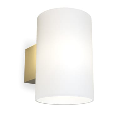 Evoke wall lamp large - Satin brass-white glass - Herstal