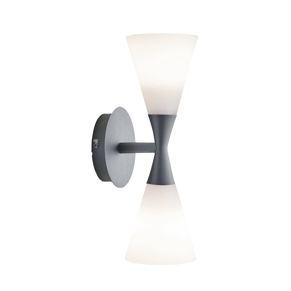 Herstal Harlekin duo wall lamp graphite grey-white | Scandinavian Design | Wall lights | Grey