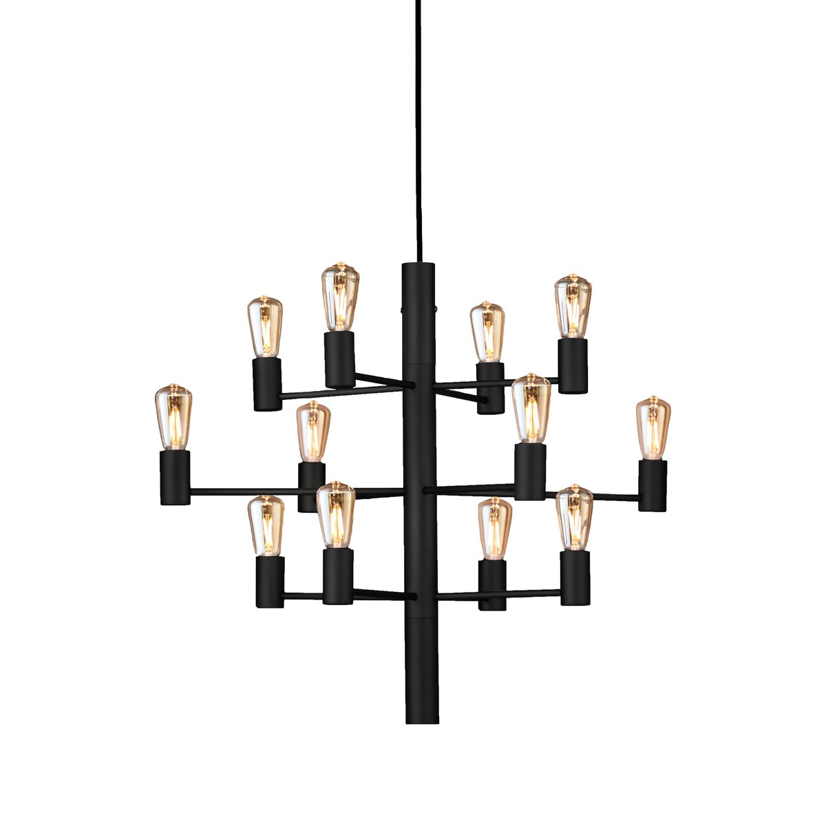 Herstal Manola 12 chandelier black