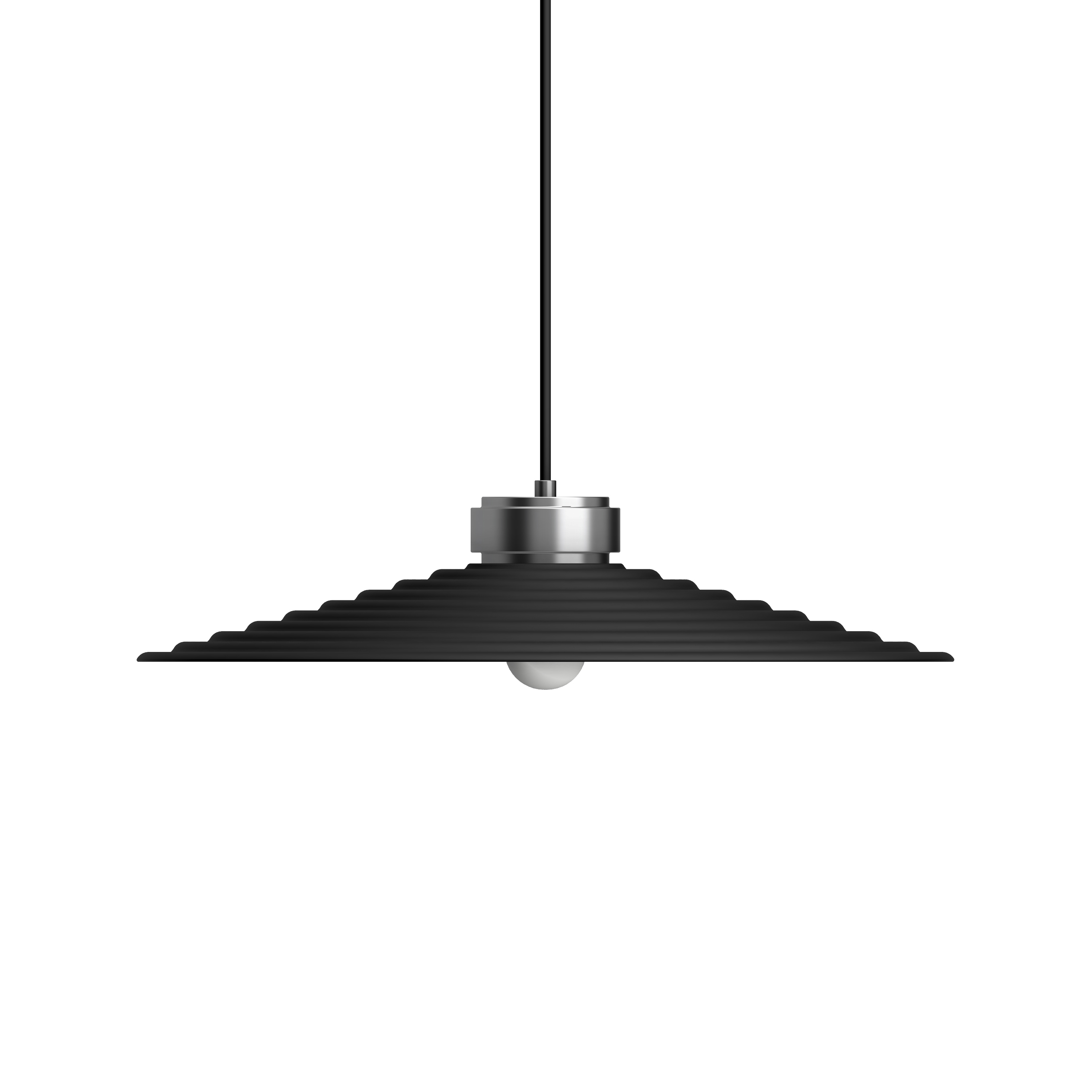 Large matte deals black pendant light