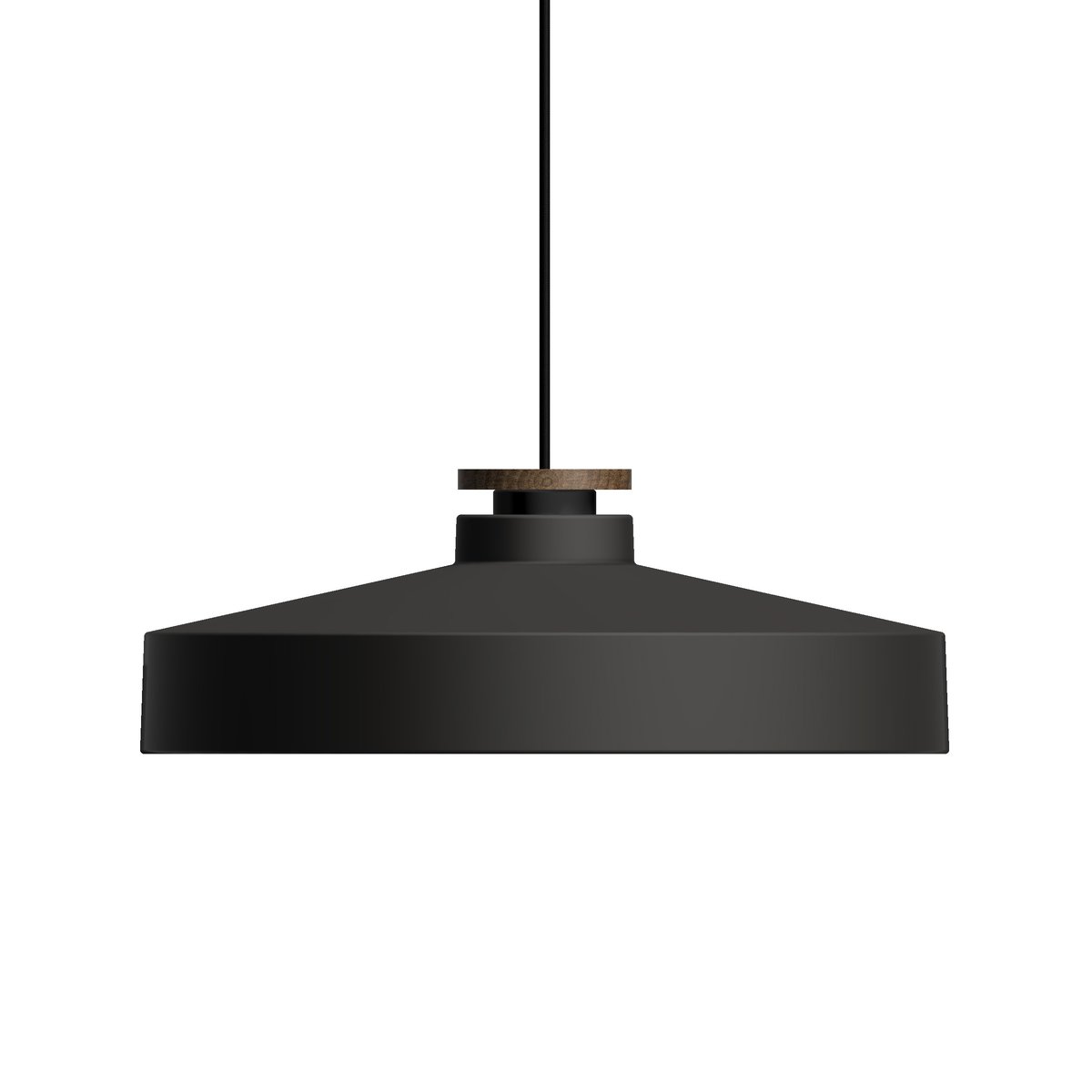 Herstal Street pendant lamp L Matte black