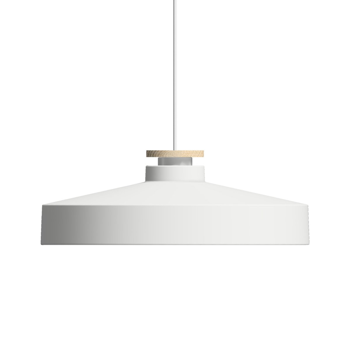 Herstal Street pendant lamp L Matte white