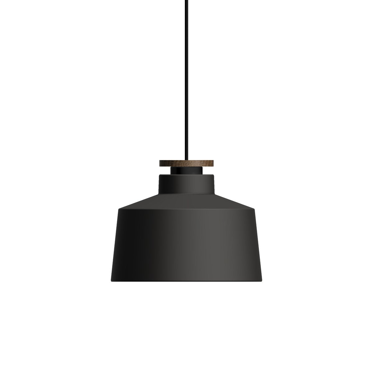 Herstal Street pendant lamp M Matte black