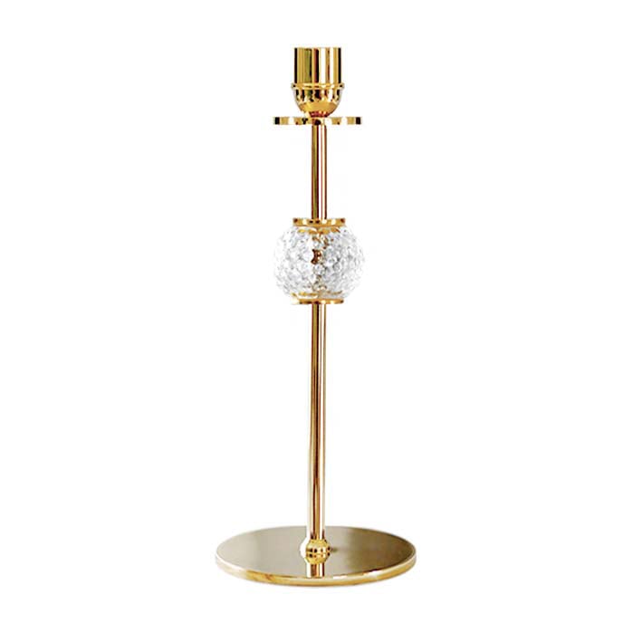 Hilke Collection Alba candle sticks 30 cm Solid brass and glass