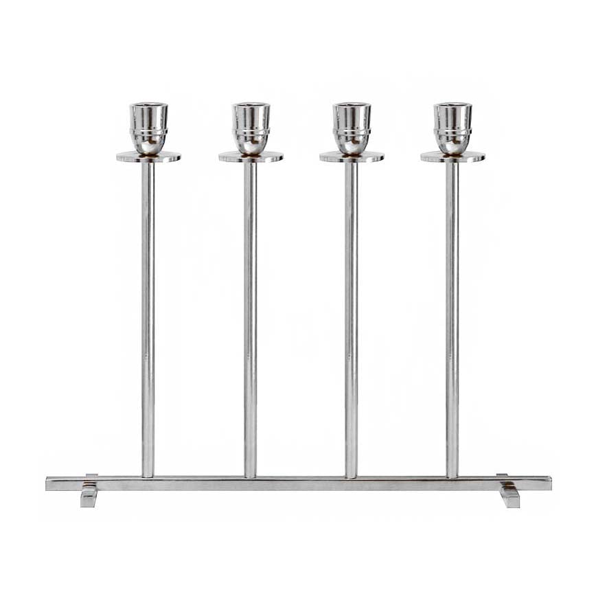 Hilke Collection Alto candle sticks Nickel-plated brass