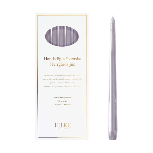 Herrgårdsljus candles 30 cm 6-pack , Blueberry Hilke Collection