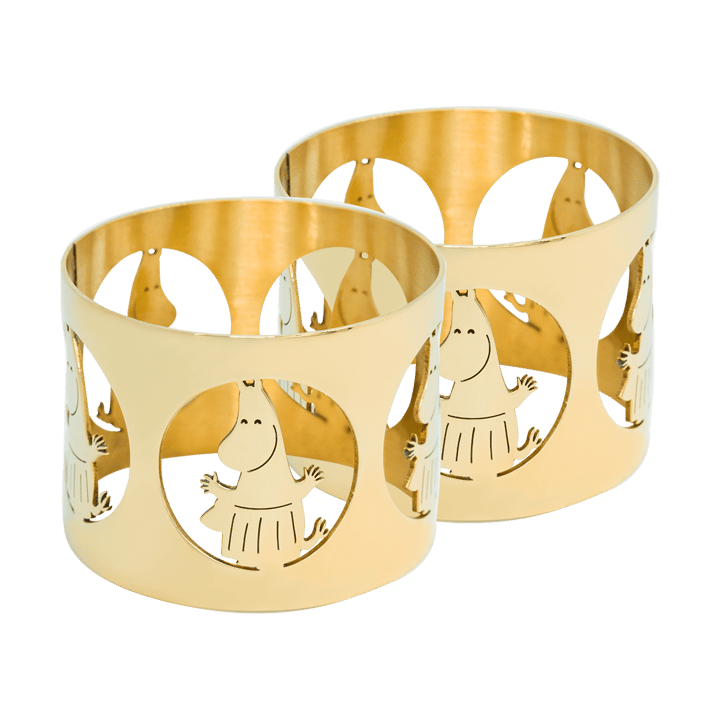 Hilke X Moomin napkin rings Moominmamma 2-pack, Brass Hilke Collection