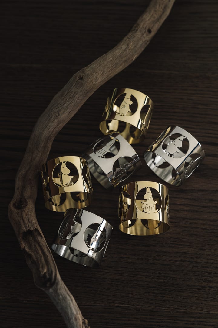 Hilke X Moomin napkin rings Moominmamma 2-pack, Brass Hilke Collection