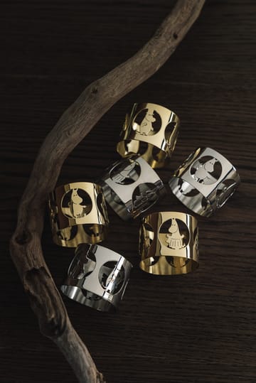 Hilke X Moomin napkin rings Moominmamma 2-pack - Nickel-plated brass - Hilke Collection