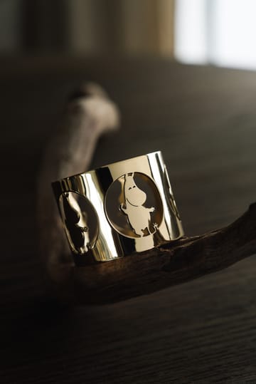 Hilke X Moomin Napkin Rings Moomintroll 2-pack - Brass - Hilke Collection