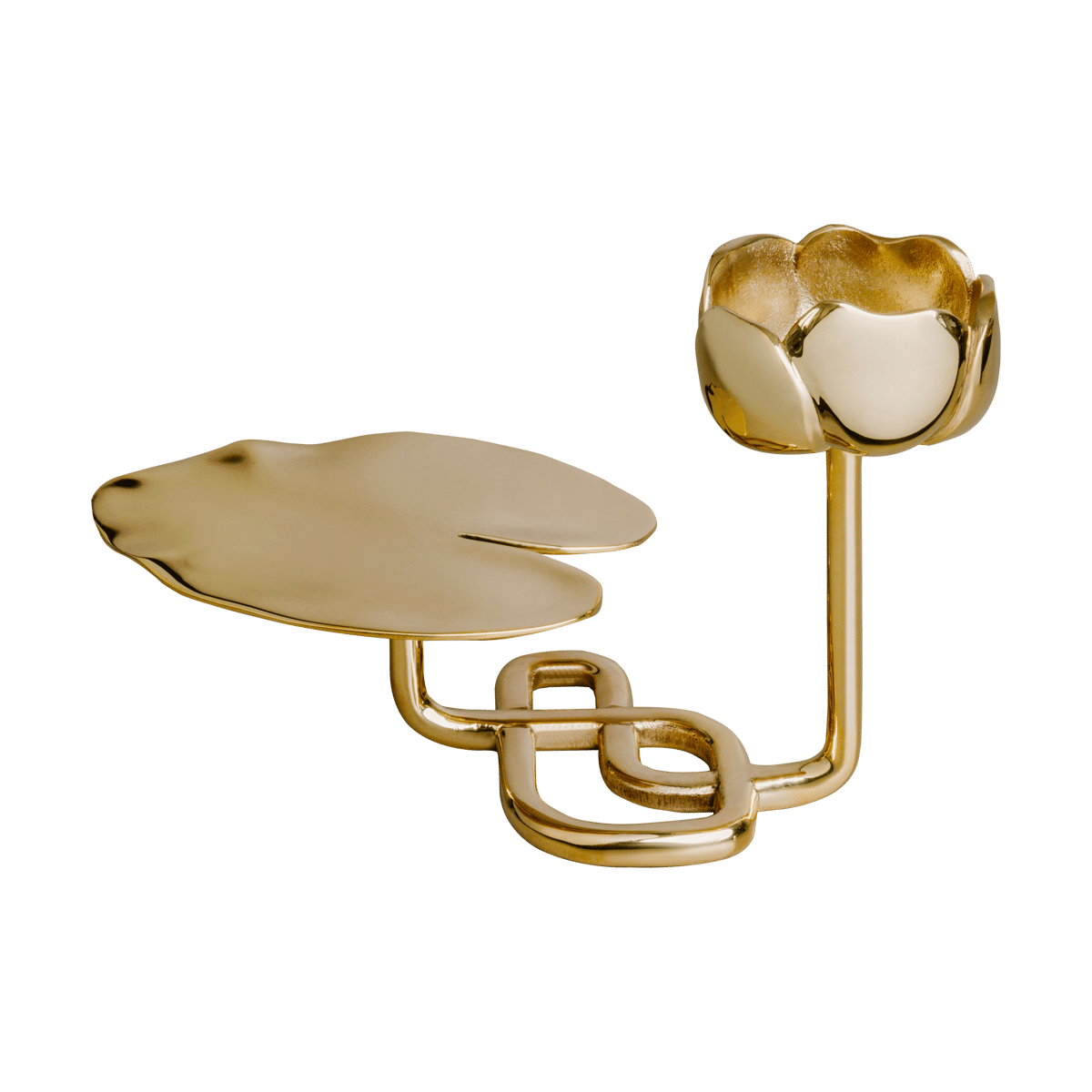 Hilke Collection Ninfea No.1 candlestick Brass