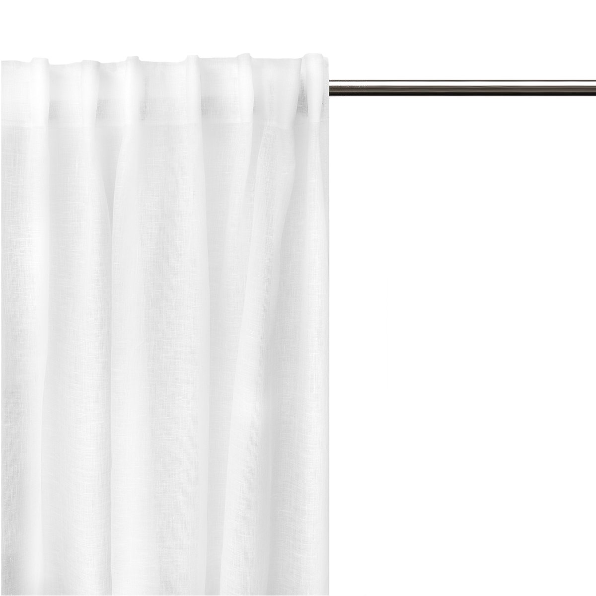 Himla Dalsland curtain with heading tape and channel optical white