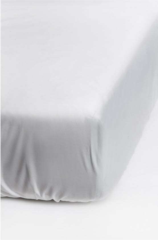 Dreamtime fitted sheet 90x200 cm, White Himla