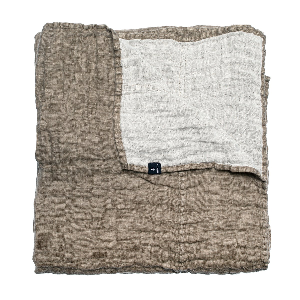 Himla Hannelin bedspread driftwood 260x260 cm